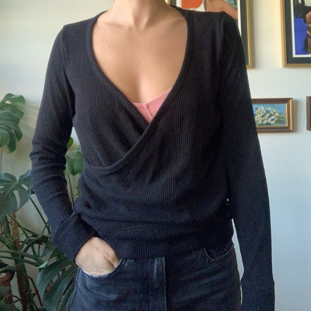 Lucky Brand Wrap Top